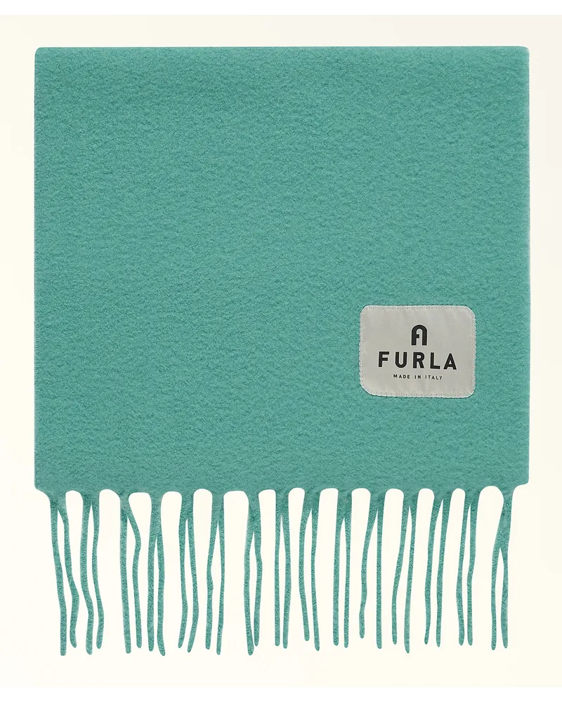 Furla Moon Schal 37x230 Zefiro Wolle Damen Schal Blau