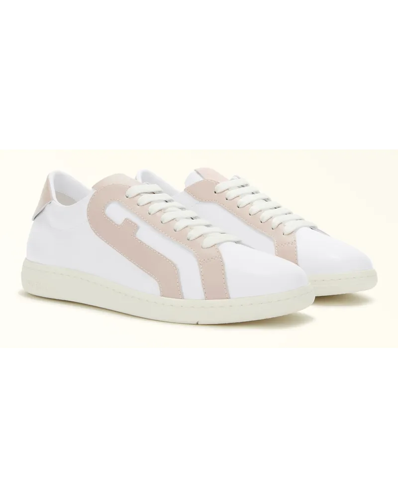 Furla Twist Sneaker Talco H Nappaleder + Kalbsleder Damen Sneaker Weiß