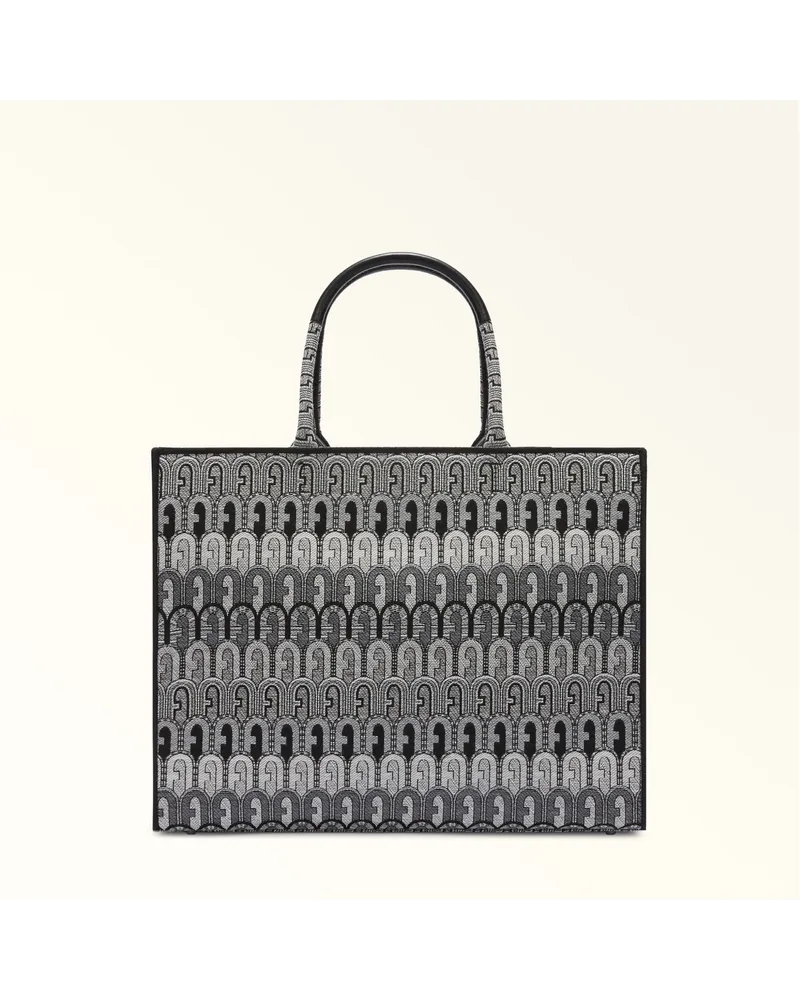 Furla Fura Opportunity Tote-bag Toni Grigio Jacquardgewebe Ethno Bogenogo Damen Grau