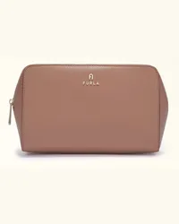 Furla Fura Cameia Kosmetiktasche Tue Strukturiertes eder Damen Rosa