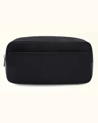 Furla Man Cosmo Mini-umhängetasche Nero Nylon + Genarbtes Kalbsleder Herren Schwarz