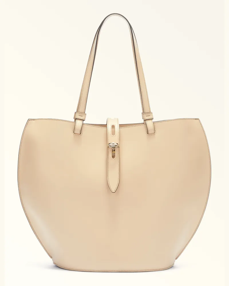 Furla Unica Fura Tote-bag Grano Weiches Kabseder Damen Beige