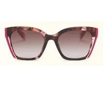 Sunglasses Sonnenbrille Pink Havana Acetat Damen Sonnenbrille