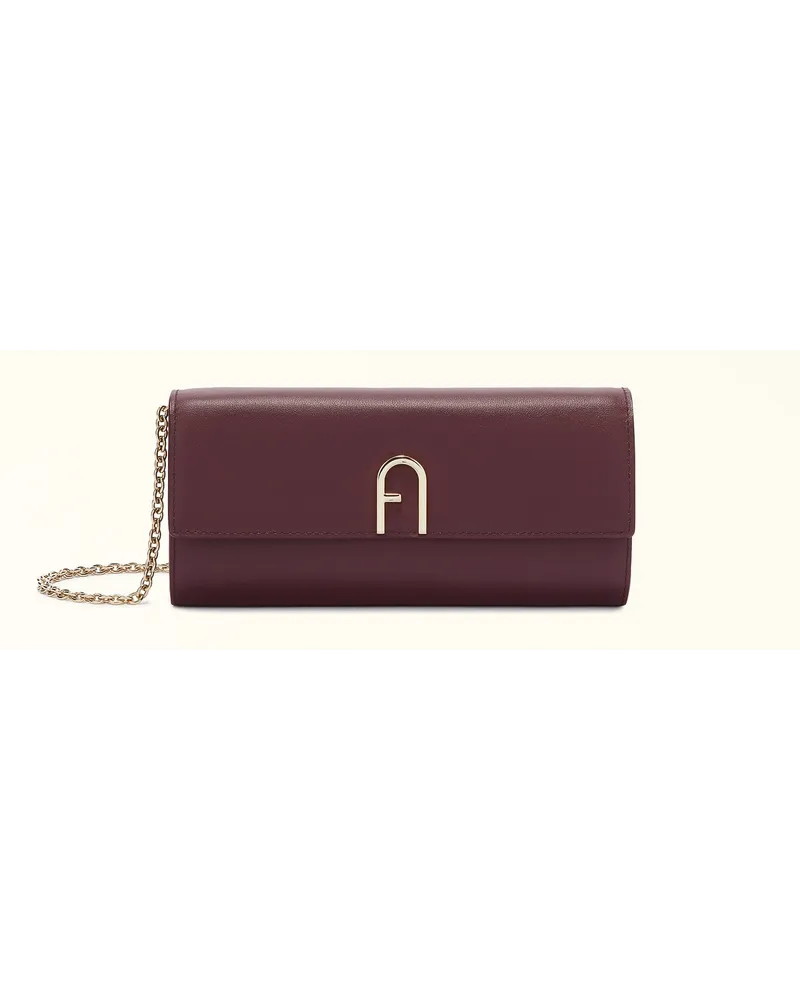 Furla Flow Mini-tasche Chianti Claris Lux-kalbsleder Mit Intarsie Damen Mini-Umhängetasche Violett