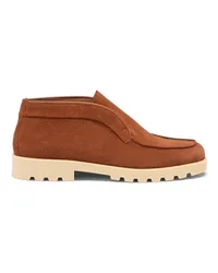 Santoni Orangefarbene Desert Boots für Damen aus Wildleder Orange