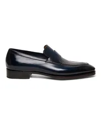 Santoni Blaue Penny-Loafer für Herren aus Leder – Limited Edition Blau