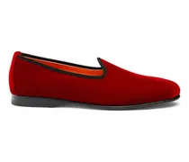 Rote Loafer Andrea für Herren aus Samt