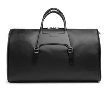 Schwarze Reisetasche aus Leder