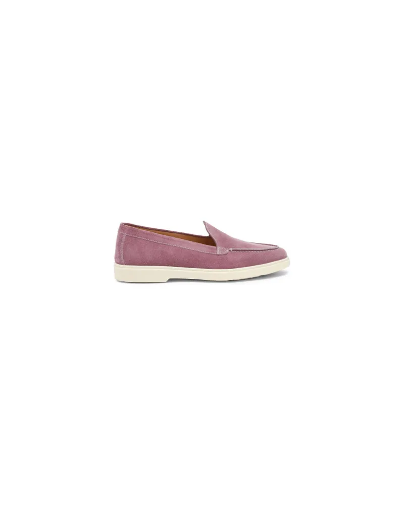 Santoni Violette Loafer für Damen aus Wildleder Violett