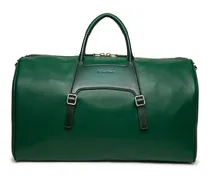 Grüne Reisetasche aus Leder