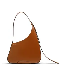 Santoni Braune Hobo-Schultertasche ThePluto aus Leder Braun