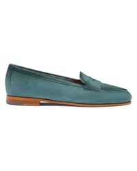 Santoni Himmel Blau Carla Loafer für Damen aus Wildleder Himmel