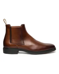 Santoni Dunkelbraune Stiefeletten Easy für Herren aus Leder Braun