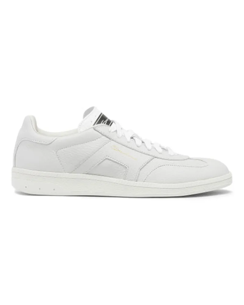 Santoni Weiße DBS Oly Sneakers für Damen aus Leder Weiss