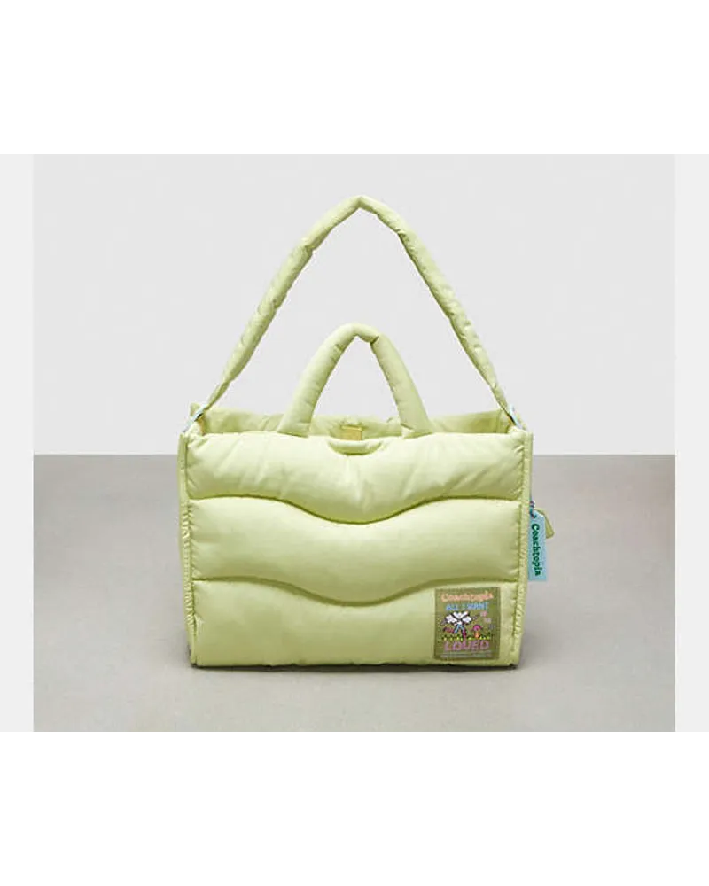 Coach topia Loop gesteppte Wavy Tote Green