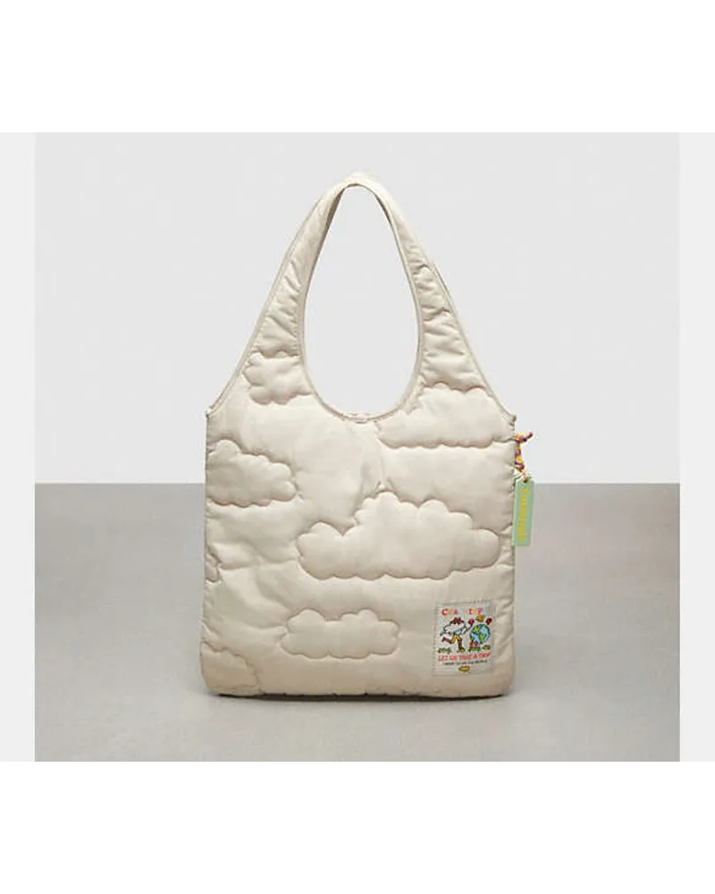 Coach topia Loop gesteppte Wolken-Tote White