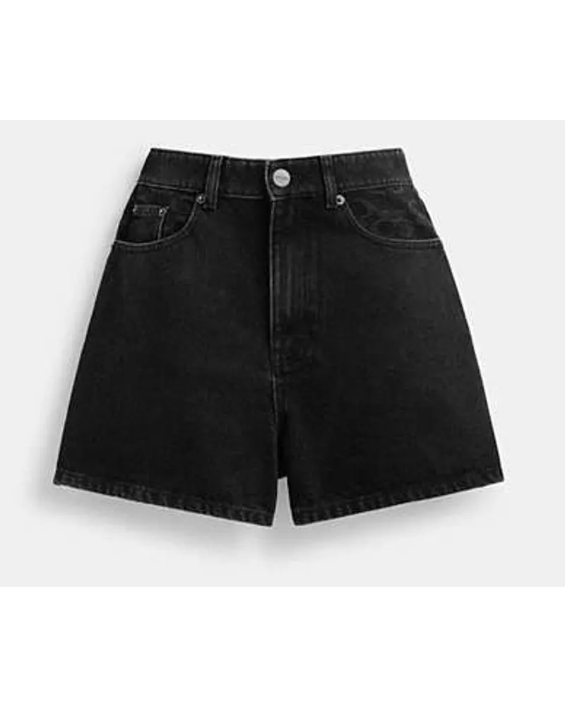 Coach Denim-Shorts Black