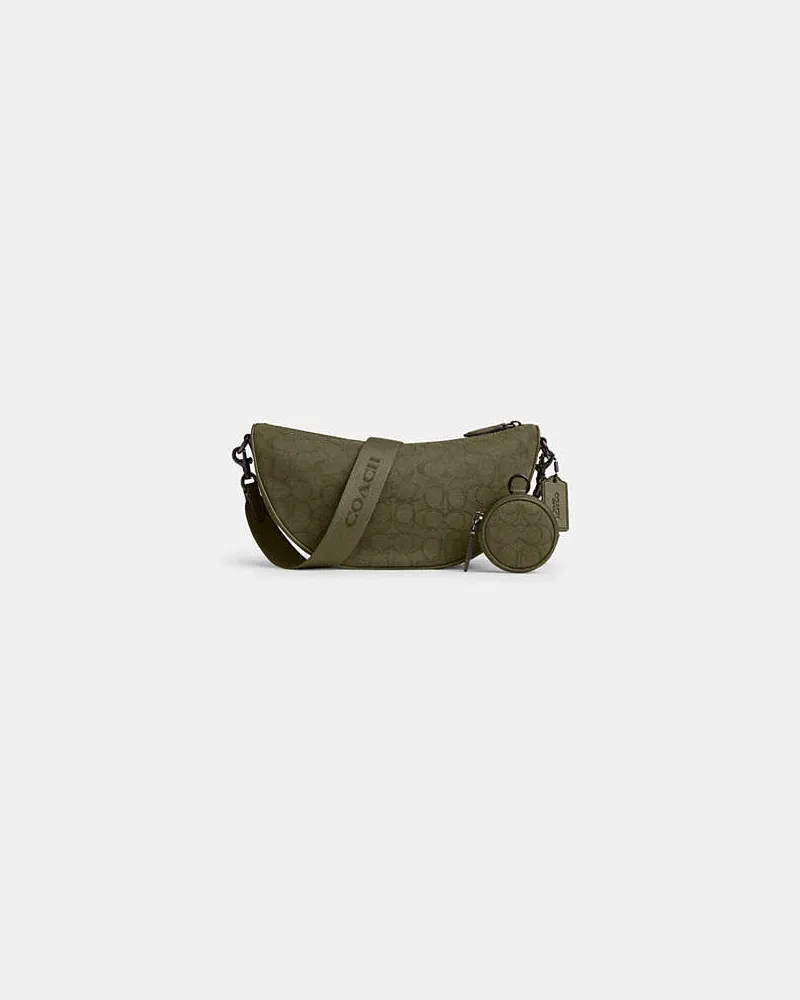 Coach Hall weiche Slingbag Green