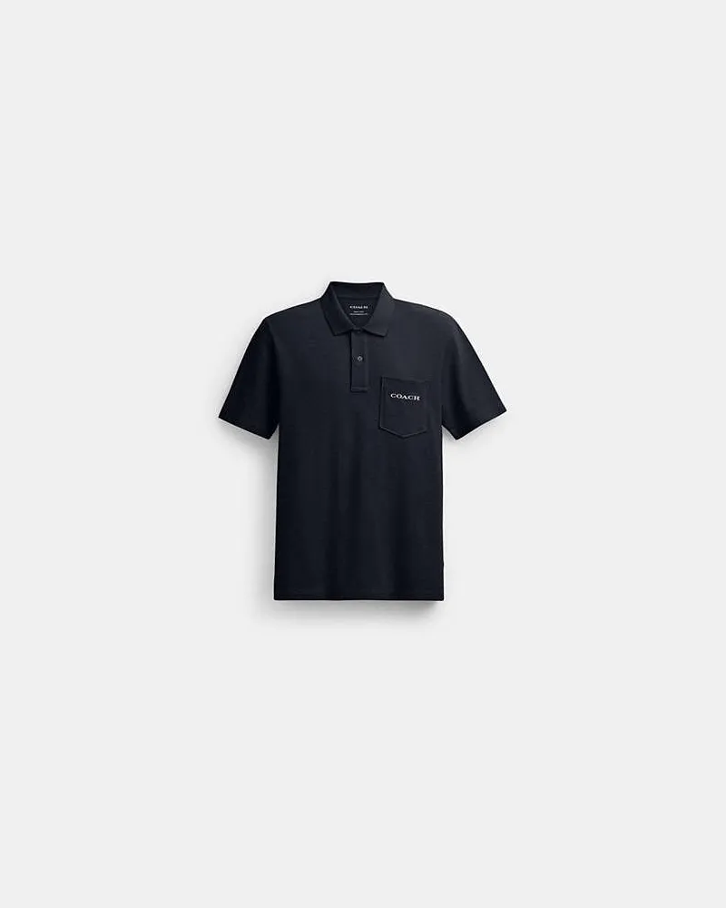 Coach Pocket Poloshirt Blue