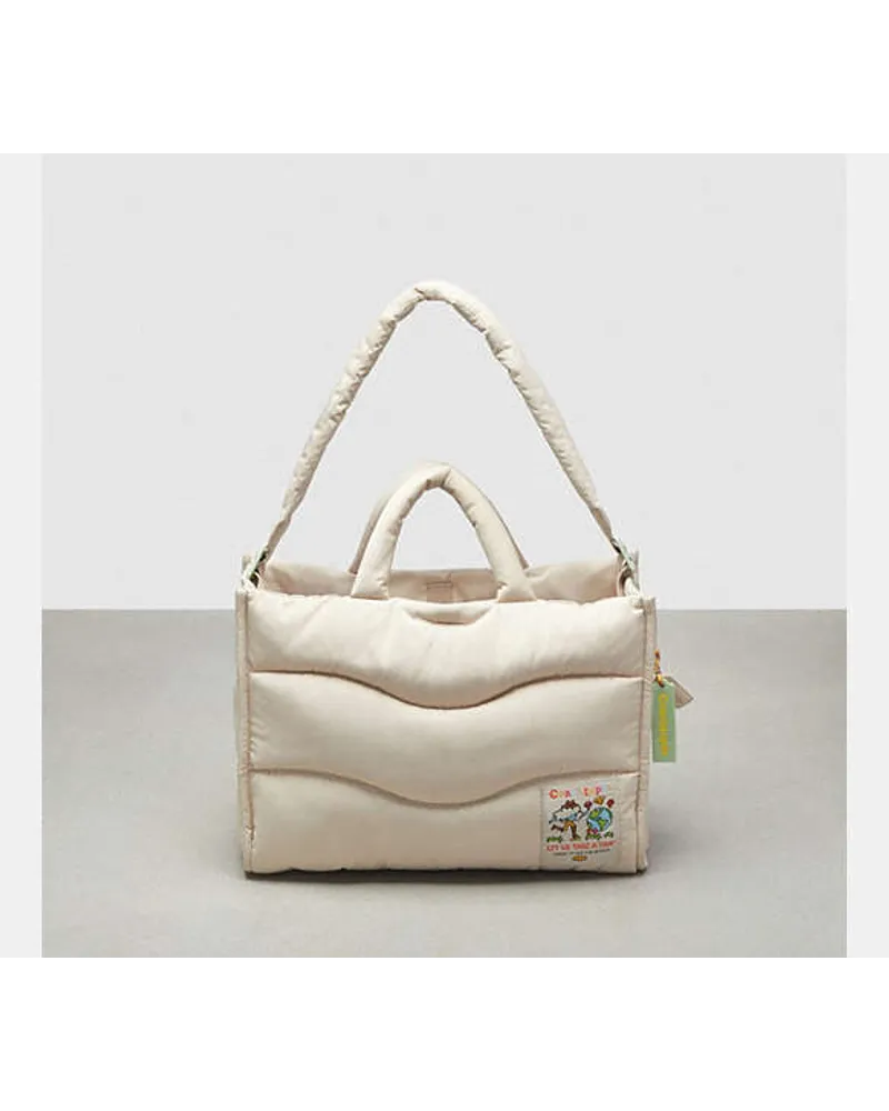 Coach topia Loop gesteppte Wavy Tote White