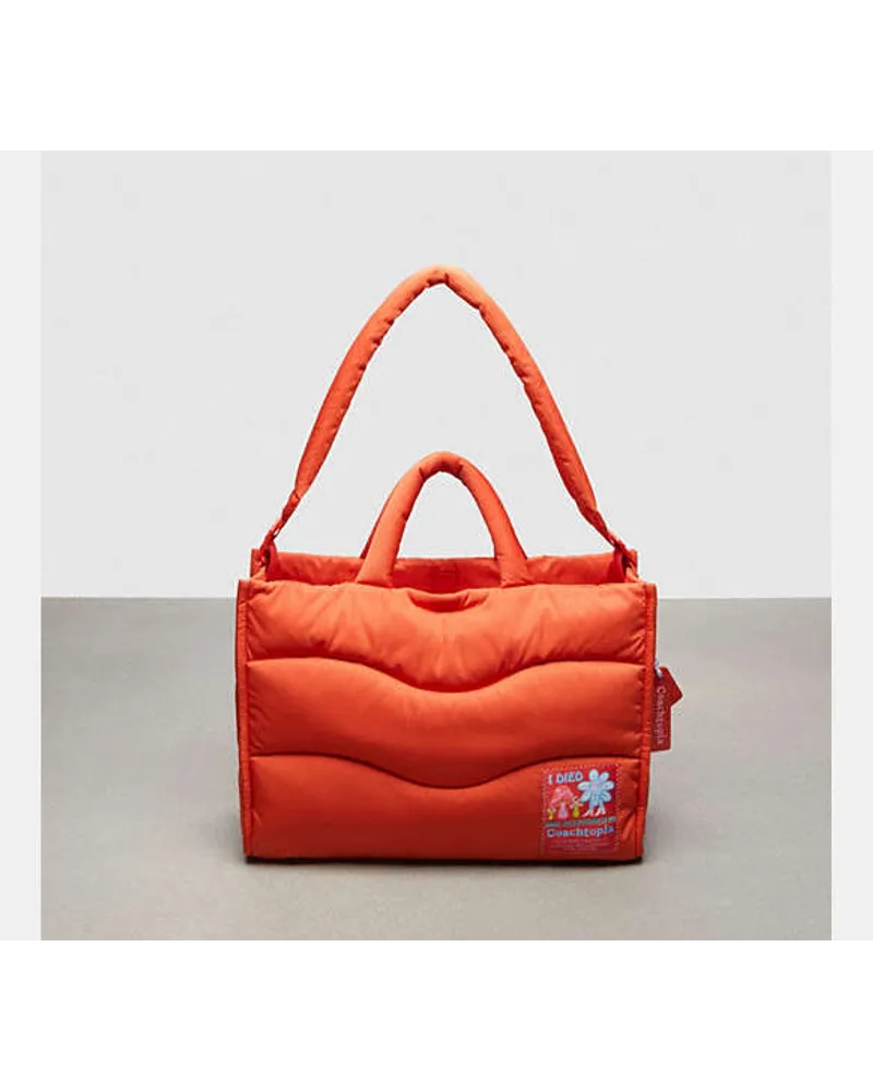 Coach topia Loop gesteppte Wavy Tote Orange