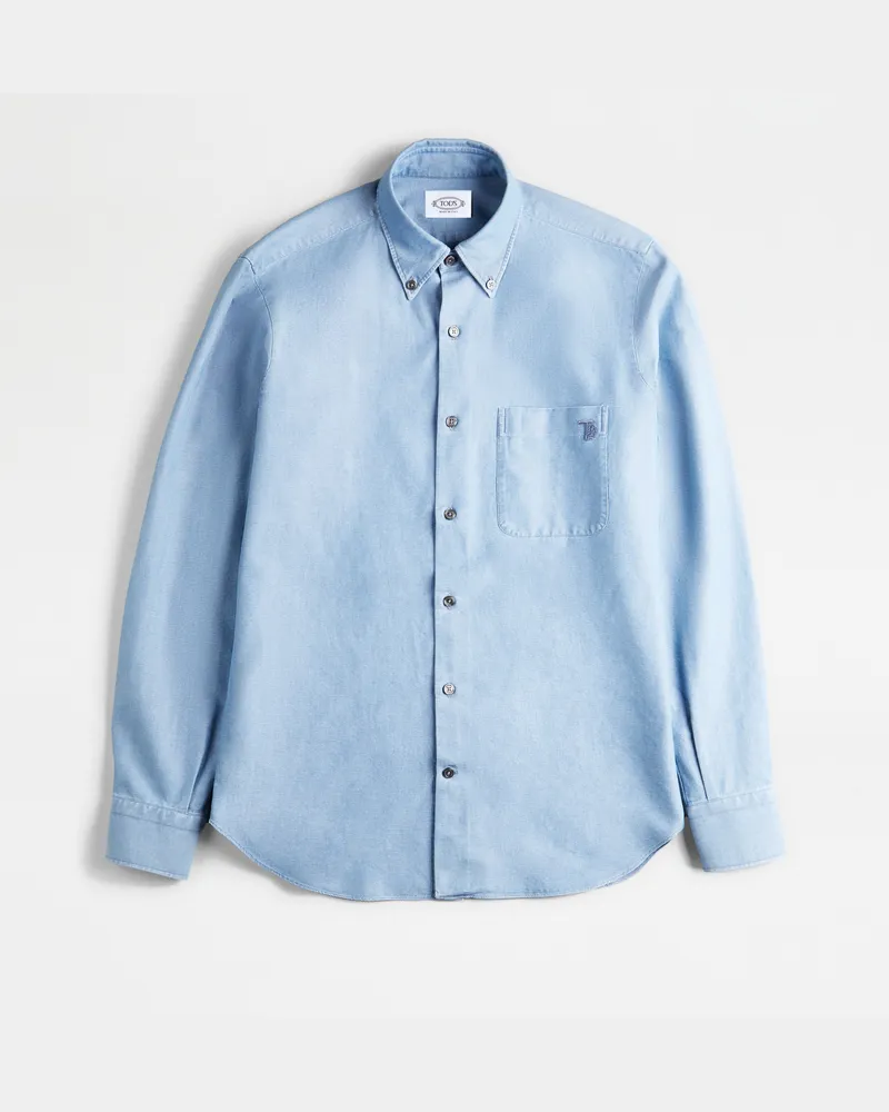 TOD'S Hemd aus Denim, HELLBLAU, XX - Shirts Hellblau