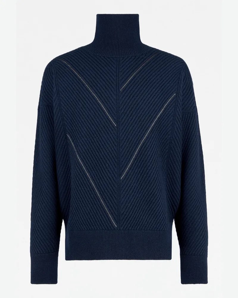 TOD'S Rollkragenpullover aus Wolle und Kaschmir, BLAU, XX - Knitwear Blau