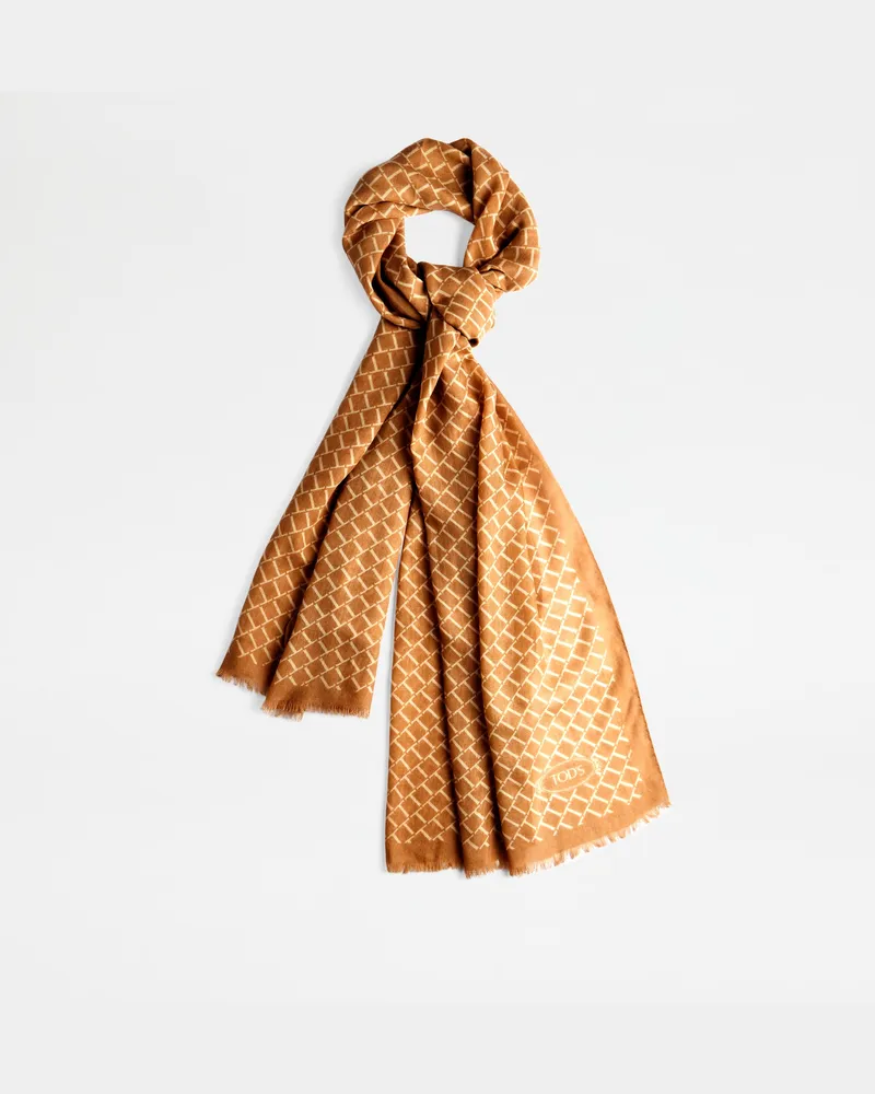 TOD'S Schal aus Wolle, BEIGE,  - Bags Beige