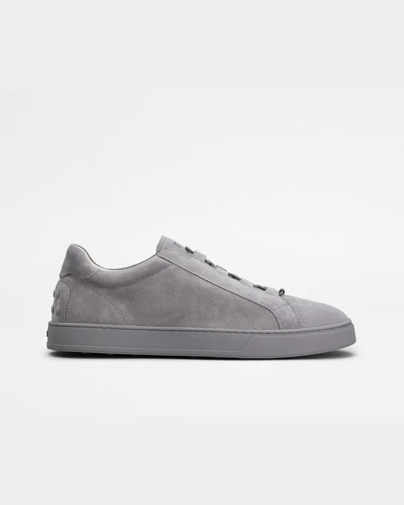 TOD'S Sneakers aus Veloursleder, GRAU Shoes Grau