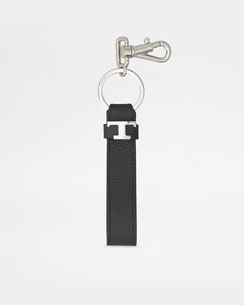 TOD'S Schlüsselanhänger aus Leder, SCHWARZ,  - Wallets Schwarz