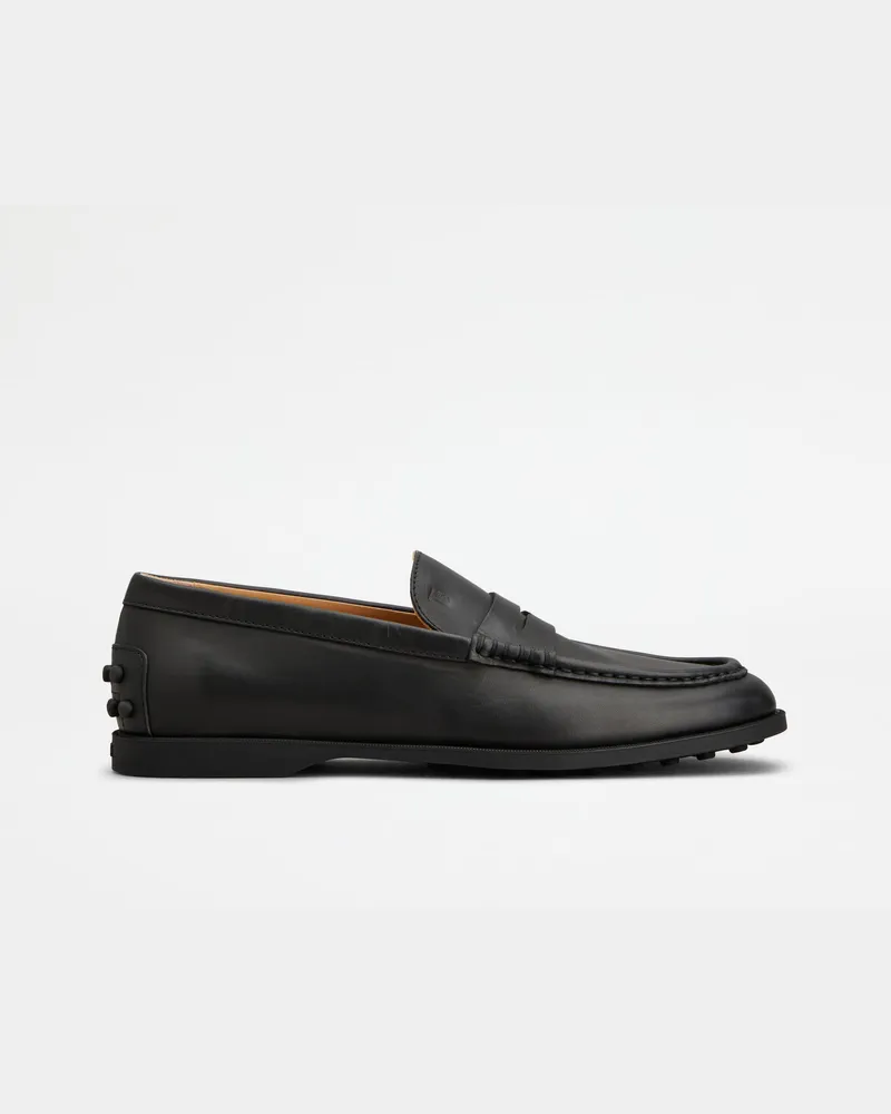 TOD'S Loafers aus Leder, SCHWARZ Shoes Schwarz