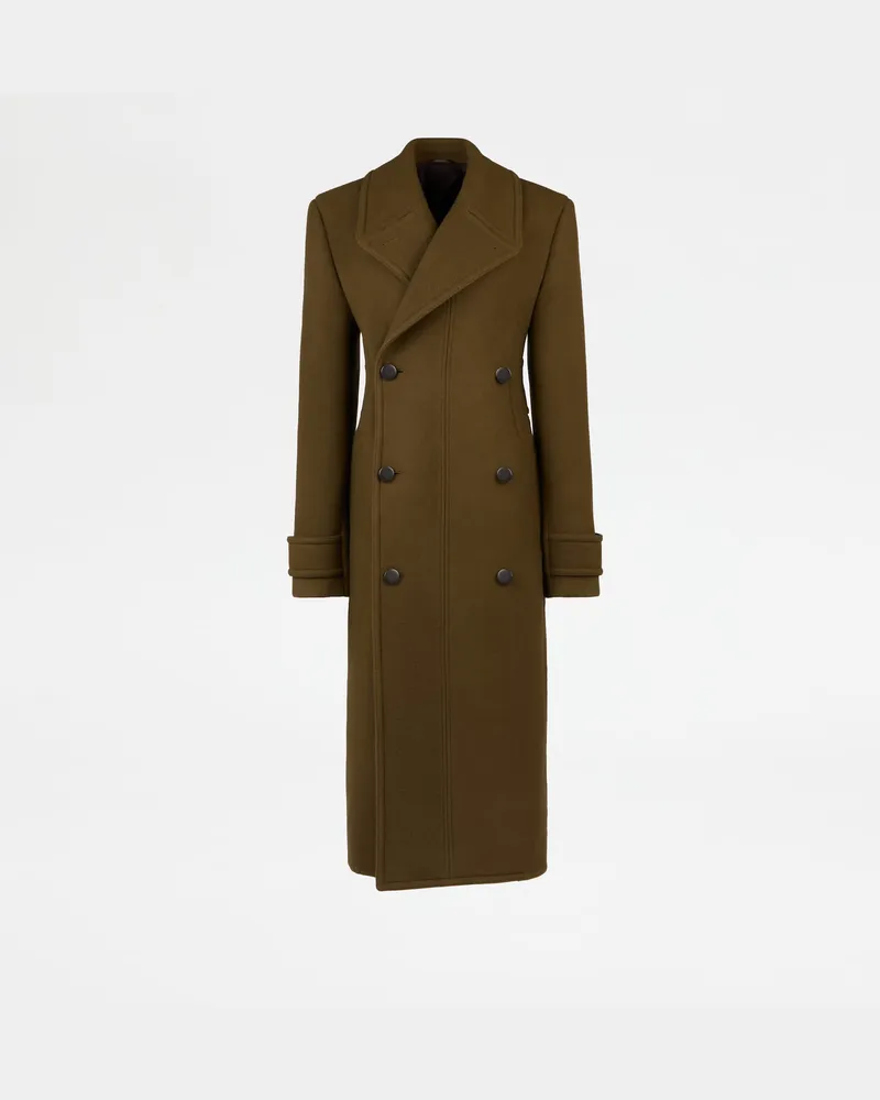 TOD'S Mantel aus Wolle, GRÜN Coat / Trench Grün