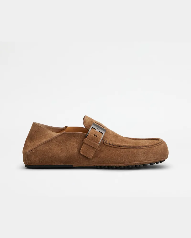 TOD'S Mules aus Veloursleder Tod's•X Capsule Collection, BRAUN Shoes Braun