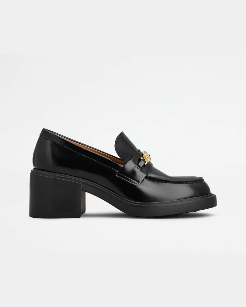 TOD'S Loafers aus Leder, SCHWARZ Shoes Schwarz