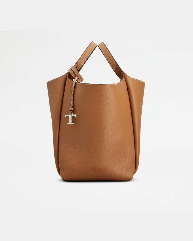 TOD'S Beuteltasche aus Leder Small, BRAUN,  - Bags Braun