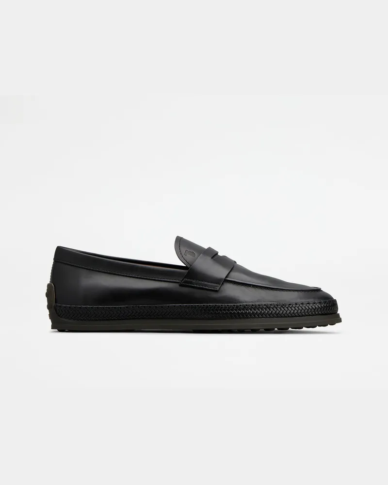 TOD'S Loafers aus Leder, SCHWARZ Shoes Schwarz