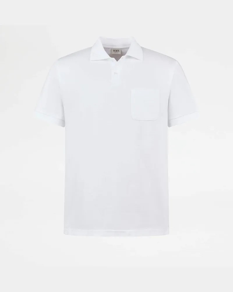 TOD'S Poloshirt aus Jersey, WEISS, XX - Shirts Weiss