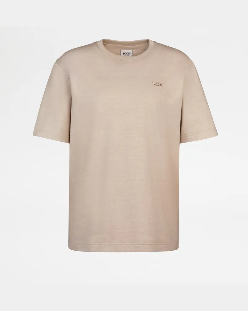 TOD'S T-Shirt aus Jersey, CREME Shirts Creme