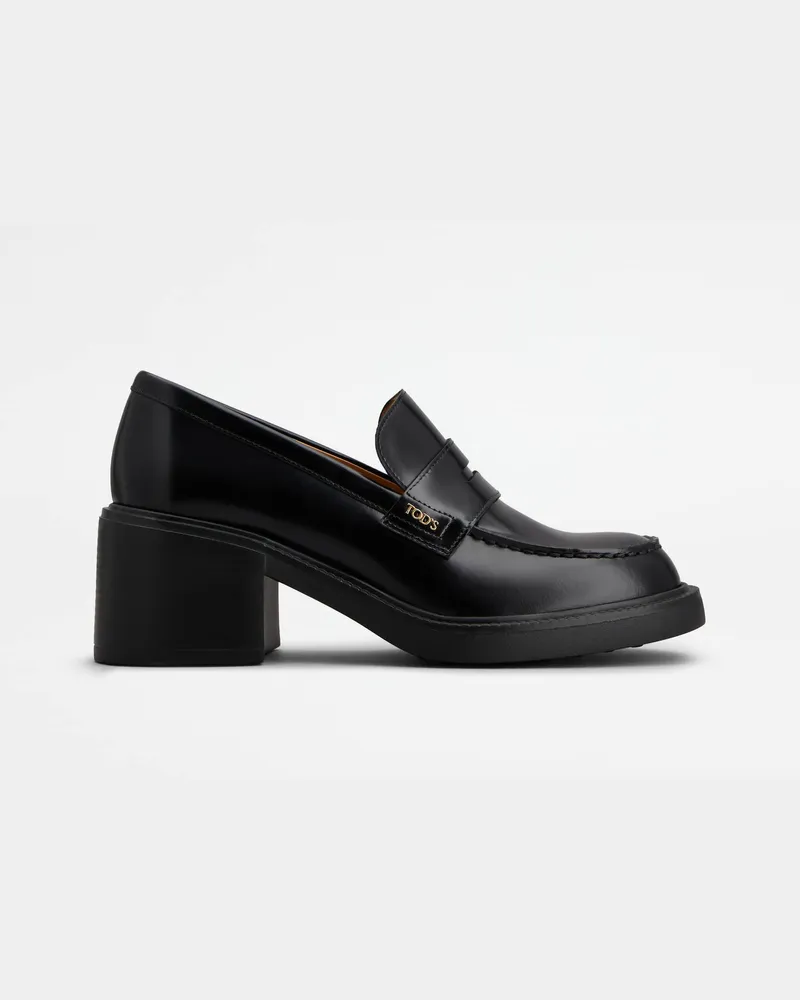 TOD'S Loafers aus Leder, SCHWARZ Shoes Schwarz