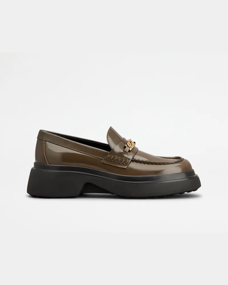 TOD'S Loafers aus Leder, BRAUN Shoes Braun