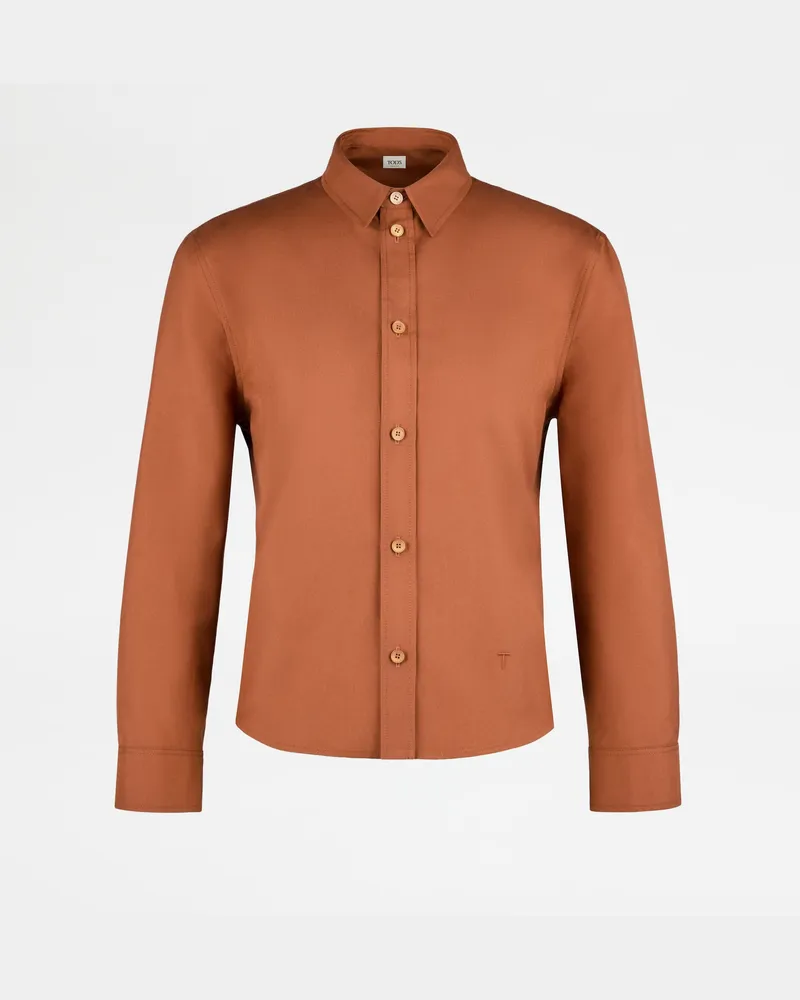 TOD'S Bluse aus Seide, ORANGE Shirts Orange