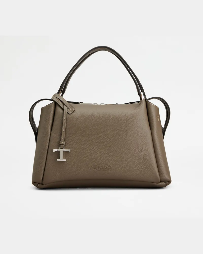 TOD'S Bauletto-Tasche aus Leder Small, GRAU,  - Bags Grau