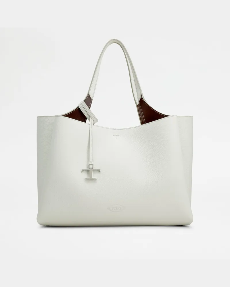 TOD'S Tasche Tod's aus Leder Medium, BORDEAUX,WEISS,  - Bags Bordeaux