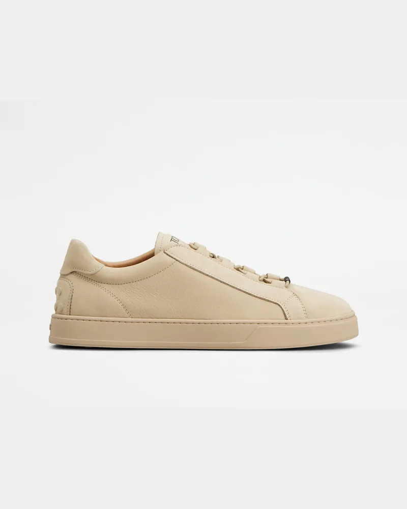 TOD'S Sneakers aus Nubukleder, BEIGE Shoes Beige
