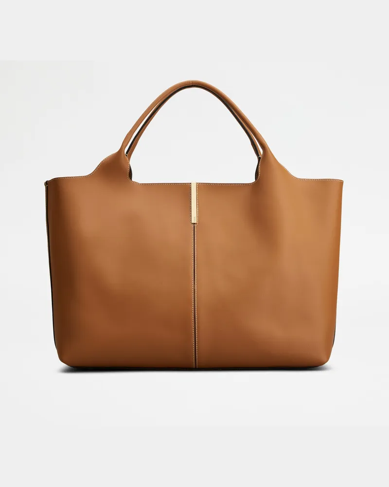 TOD'S Shopper aus Leder Medium, BRAUN,  - Bags Braun