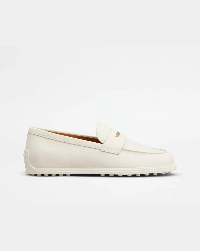 TOD'S Loafers aus Leder, CREME Shoes Creme