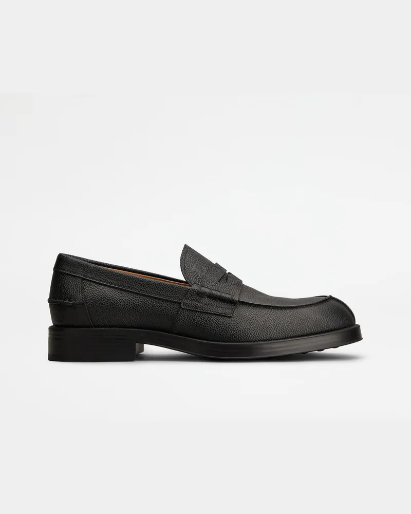 TOD'S Loafers aus Leder, SCHWARZ Shoes Schwarz
