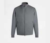 Bomberjacke aus technischer Baumwolle, GRAU, XX - Coat / Trench