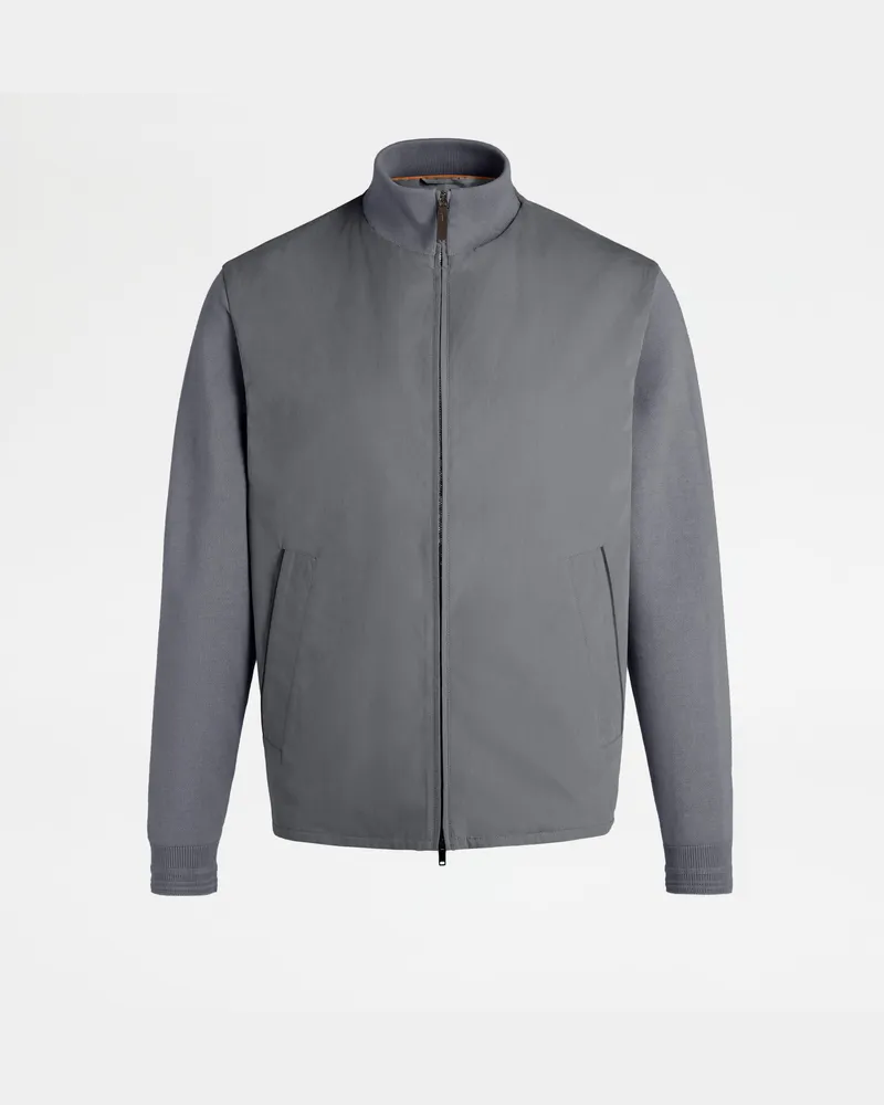 TOD'S Bomberjacke aus technischer Baumwolle, GRAU, XX - Coat / Trench Grau