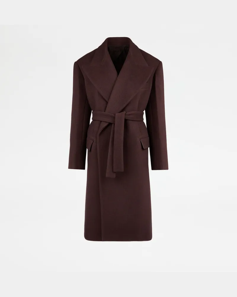 TOD'S Mantel aus Wollstoff, BORDEAUX, 40 - Coat / Trench Bordeaux